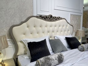 Кровать Мокко 1600 с мягким изголовьем + основание (серый камень) в Надыме - nadym.mebel-74.com | фото