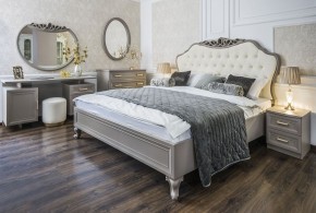 Кровать Мокко 1800 с мягким изголовьем + основание (серый камень) в Надыме - nadym.mebel-74.com | фото
