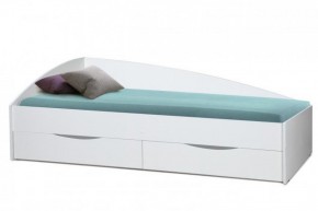 Кровать одинарная "Фея - 3" асимметричная 1900х800 (белая) в Надыме - nadym.mebel-74.com | фото