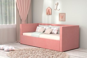 Кровать с ПМ (арт.030) (с/м 900*2000мм) (б/матр), ткань розовая в Надыме - nadym.mebel-74.com | фото