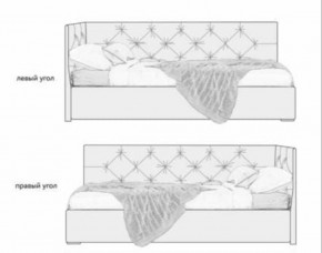 Кровать угловая Хлоя интерьерная +основание (120х200) в Надыме - nadym.mebel-74.com | фото