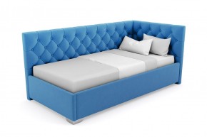 Кровать угловая Виола интерьерная +основание (120х200) 1 кат. ткани в Надыме - nadym.mebel-74.com | фото
