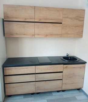 Кухонный гарнитур "Лофт" 2.0 м (венге/крафт) в Надыме - nadym.mebel-74.com | фото