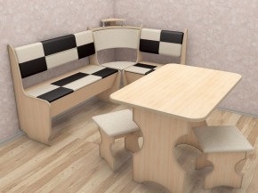 Кухонный уголок Домино Стандарт + стол + табурет 2 шт. (1000*1500) в Надыме - nadym.mebel-74.com | фото