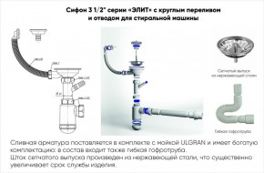 Мойка кухонная ULGRAN U-101 (500) в Надыме - nadym.mebel-74.com | фото