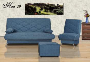 Комплект мягкой мебели НЕО 19 (3+1+ Пуф) в Надыме - nadym.mebel-74.com | фото