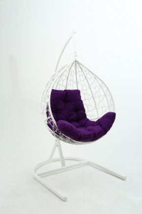 Подвесное кресло Бароло (белый/фиолетовый) в Надыме - nadym.mebel-74.com | фото
