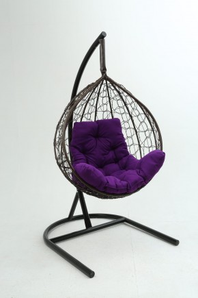 Подвесное кресло Бароло (коричневый/фиолетовый) в Надыме - nadym.mebel-74.com | фото