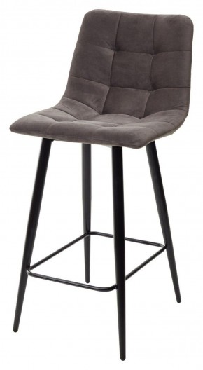 Полубарный стул CHILLI-QB графит #14, велюр / черный каркас (H=66cm) М-City в Надыме - nadym.mebel-74.com | фото