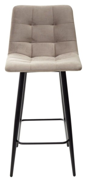 Полубарный стул CHILLI-QB латте #25, велюр / черный каркас (H=66cm) М-City в Надыме - nadym.mebel-74.com | фото