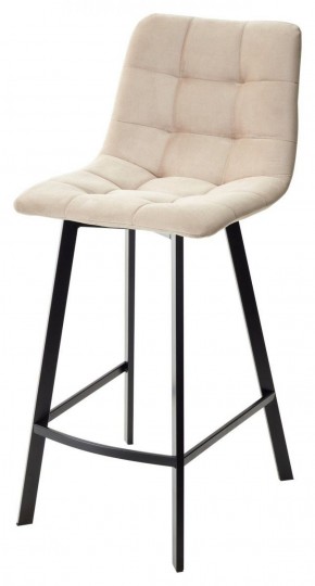Полубарный стул CHILLI-QB SQUARE бежевый #5, велюр / черный каркас (H=66cm) М-City в Надыме - nadym.mebel-74.com | фото