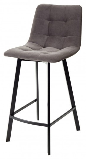 Полубарный стул CHILLI-QB SQUARE графит #14, велюр / черный каркас (H=66cm) М-City в Надыме - nadym.mebel-74.com | фото