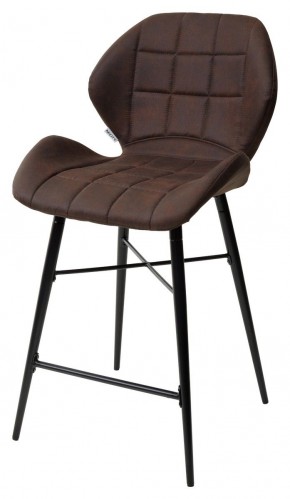 Полубарный стул MARCEL COWBOY-#800 темно-коричневый (H=65cm), ткань микрофибра М-City в Надыме - nadym.mebel-74.com | фото