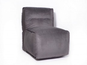 Прямое модульное бескаркасное кресло Комфорт (Графит велюр) в Надыме - nadym.mebel-74.com | фото