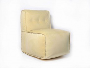Прямое модульное бескаркасное кресло Комфорт (Желтый велюр) в Надыме - nadym.mebel-74.com | фото
