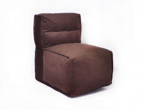 Прямое модульное бескаркасное кресло Комфорт (Шоколад велюр) в Надыме - nadym.mebel-74.com | фото