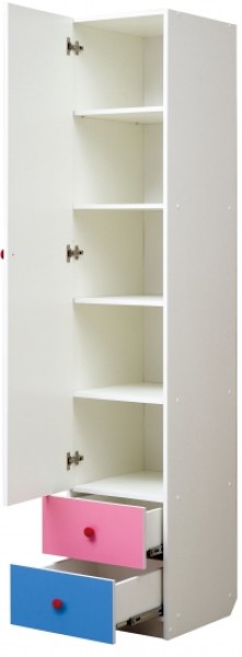 Шкаф 1-но дверный с ящиками и фотопечатью Совята 1.1 (400) в Надыме - nadym.mebel-74.com | фото