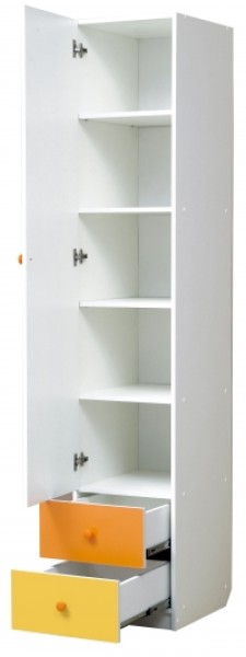 Шкаф 1-но дверный с ящиками и зеркалом Радуга (400) в Надыме - nadym.mebel-74.com | фото