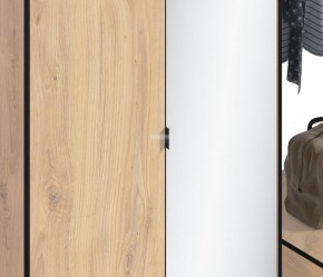 Шкаф 2х дверный с зеркалом Лофт СБ-3111 (Дуб Минерва) в Надыме - nadym.mebel-74.com | фото
