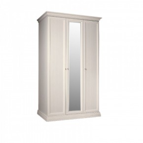 Шкаф 3-х дверный для платья и белья (1 зеркало) Амели штрих-лак (АМШ1/3) в Надыме - nadym.mebel-74.com | фото