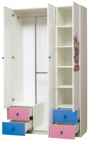 Шкаф 3-х дверный с ящиками и фотопечатью Совята 3.1 (1200) в Надыме - nadym.mebel-74.com | фото