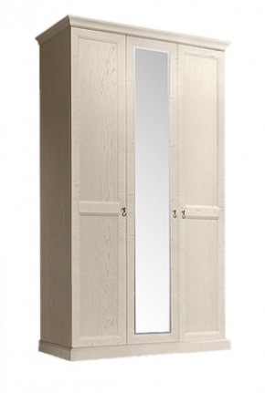 Шкаф 3-х дверный (с зеркалом) для платья и белья Венеция дуб седан (ВНШ1/3) в Надыме - nadym.mebel-74.com | фото