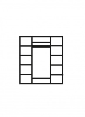 Шкаф 4-х дверный (2 зеркала) для платья и белья Венеция дуб седан (ВНШ1/4) в Надыме - nadym.mebel-74.com | фото