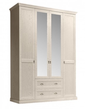 Шкаф 4-х дверный (с зеркалами) для платья и белья с выдвижными ящиками Венеция дуб седан (ВНШ1/41) в Надыме - nadym.mebel-74.com | фото
