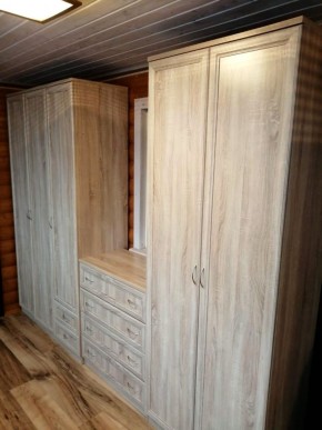 Шкаф для белья со штангой, полками и ящиками арт. 113 в Надыме - nadym.mebel-74.com | фото