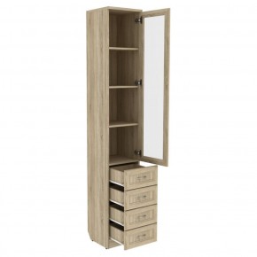 Шкаф для книг с ящиками узкий арт. 205 в Надыме - nadym.mebel-74.com | фото