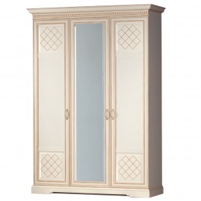 Шкаф для одежды 3-дверный №800 Парма кремовый белый в Надыме - nadym.mebel-74.com | фото