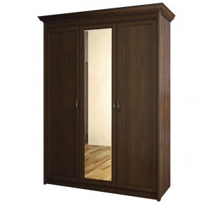 Шкаф для одежды 3-дверный с зеркалом №671 Флоренция Дуб оксфорд в Надыме - nadym.mebel-74.com | фото