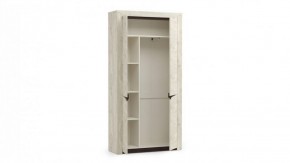 Шкаф для одежды 33.18 "Лючия" (бетон пайн белый / венге / белый) в Надыме - nadym.mebel-74.com | фото