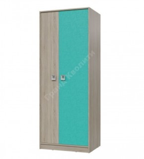 Шкаф для одежды Сити (Арт. 6-9411) Дуб Сонома/Аква в Надыме - nadym.mebel-74.com | фото