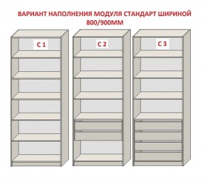 Шкаф распашной серия «ЗЕВС» (PL3/С1/PL2) в Надыме - nadym.mebel-74.com | фото