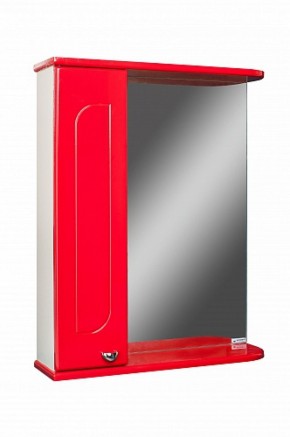Шкаф-зеркало Радуга Красный 50 левый АЙСБЕРГ (DA1122HZR) в Надыме - nadym.mebel-74.com | фото