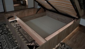 Спальня Джулия Кровать 160 МИ с подъемным механизмом Дуб крафт серый в Надыме - nadym.mebel-74.com | фото