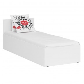 Стандарт Кровать 0800, цвет белый, ШхГхВ 83,5х203,5х70 см., сп.м. 800х2000 мм., без матраса, основание есть в Надыме - nadym.mebel-74.com | фото