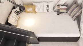 Стандарт Кровать 0900, цвет венге, ШхГхВ 93,5х203,5х70 см., сп.м. 900х2000 мм., без матраса, основание есть в Надыме - nadym.mebel-74.com | фото