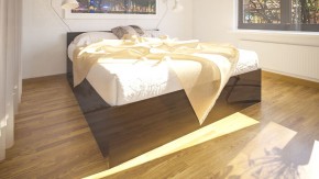 Стандарт Кровать 1600, цвет венге, ШхГхВ 163,5х203,5х70 см., сп.м. 1600х2000 мм., без матраса, основание есть в Надыме - nadym.mebel-74.com | фото