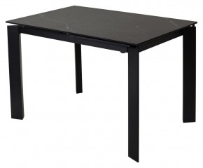 Стол CORNER 120 MATT BLACK MARBLE SOLID CERAMIC / BLACK, ®DISAUR в Надыме - nadym.mebel-74.com | фото