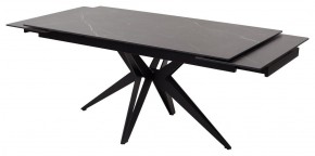 Стол FORIO 160 MATT BLACK MARBLE SOLID CERAMIC / BLACK, ®DISAUR в Надыме - nadym.mebel-74.com | фото