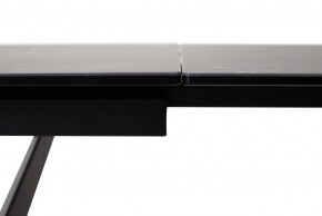 Стол RIETI 200 NERO KL-116 Черный мрамор матовый, итальянская керамика/ черный каркас, ®DISAUR в Надыме - nadym.mebel-74.com | фото