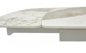 Стол RIVOLI 140 GLOSS LUXURY PANDORA SOLID CERAMIC / WHITE, ®DISAUR в Надыме - nadym.mebel-74.com | фото