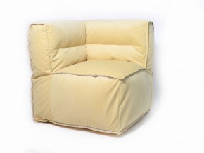 Угловое модульное бескаркасное кресло Комфорт (Желтый велюр) в Надыме - nadym.mebel-74.com | фото
