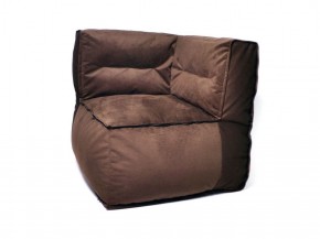 Угловое модульное бескаркасное кресло Комфорт (Шоколад велюр) в Надыме - nadym.mebel-74.com | фото