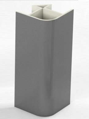 Угловое соединение для цоколя 90 гр. h150 мм (Алюминий, Белый, Черный, Сонома) в Надыме - nadym.mebel-74.com | фото