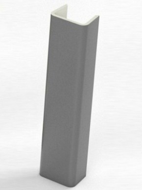 Торцевая заглушка  для цоколя h100 мм (Алюминий, Белый, Черный, Сонома) в Надыме - nadym.mebel-74.com | фото