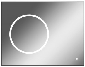 Зеркало Eclipse 90 black с подсветкой Sansa (SE1031Z) в Надыме - nadym.mebel-74.com | фото